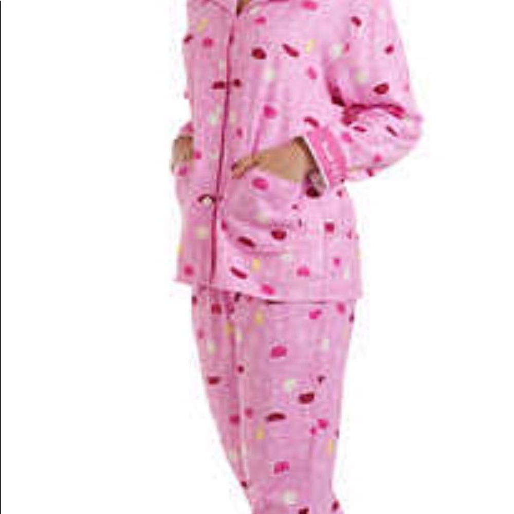 Live, Love, Lounge Flannel Pajama Set - Picture 2 of 6